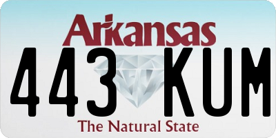 AR license plate 443KUM