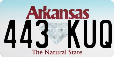 AR license plate 443KUQ