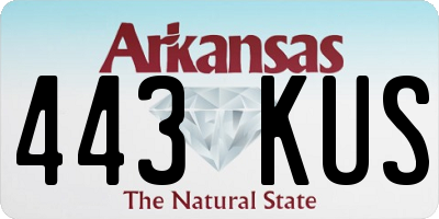 AR license plate 443KUS