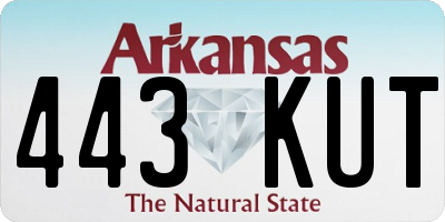 AR license plate 443KUT