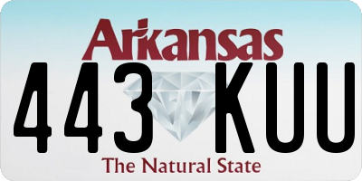 AR license plate 443KUU