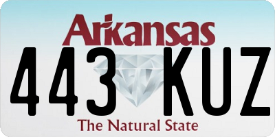AR license plate 443KUZ