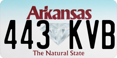 AR license plate 443KVB
