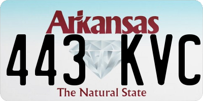 AR license plate 443KVC