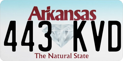 AR license plate 443KVD