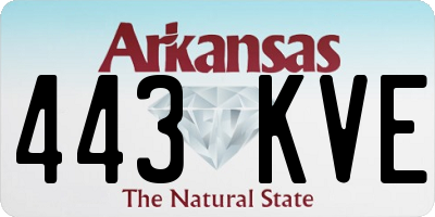 AR license plate 443KVE