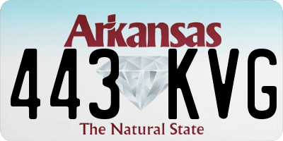 AR license plate 443KVG