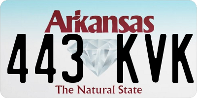 AR license plate 443KVK