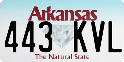 AR license plate 443KVL