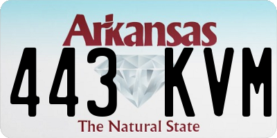 AR license plate 443KVM