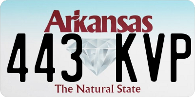 AR license plate 443KVP