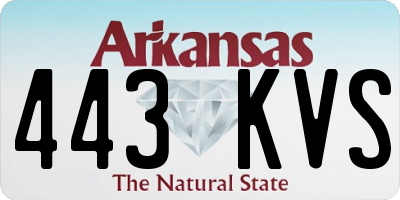 AR license plate 443KVS