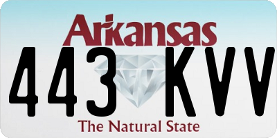 AR license plate 443KVV