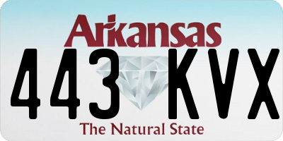 AR license plate 443KVX