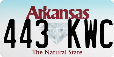 AR license plate 443KWC