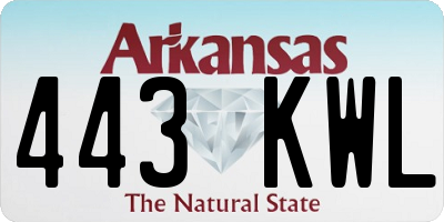 AR license plate 443KWL
