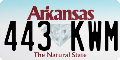 AR license plate 443KWM