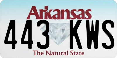 AR license plate 443KWS