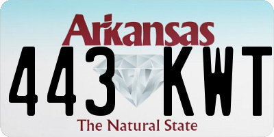 AR license plate 443KWT