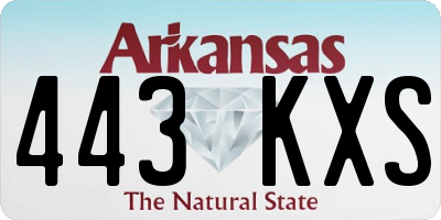 AR license plate 443KXS