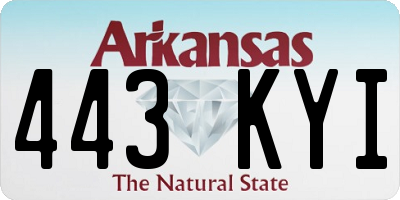 AR license plate 443KYI