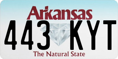 AR license plate 443KYT