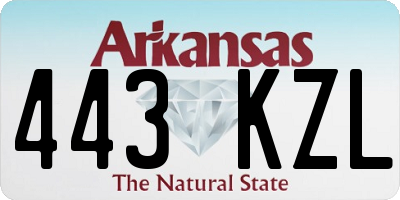 AR license plate 443KZL