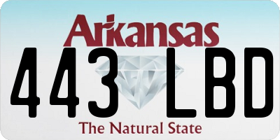 AR license plate 443LBD