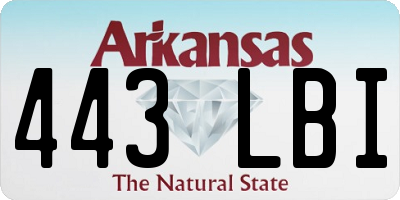 AR license plate 443LBI
