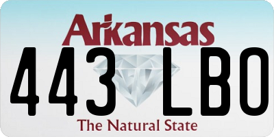 AR license plate 443LBO
