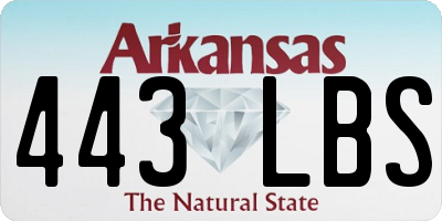 AR license plate 443LBS
