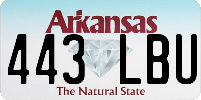 AR license plate 443LBU