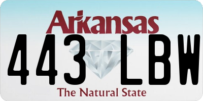 AR license plate 443LBW