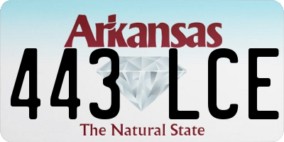 AR license plate 443LCE