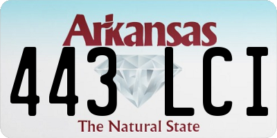 AR license plate 443LCI