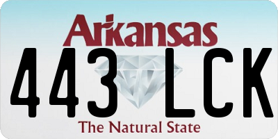 AR license plate 443LCK