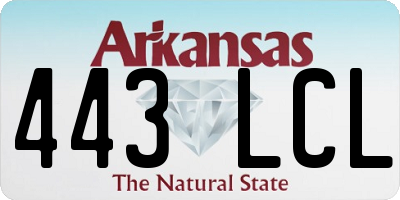 AR license plate 443LCL