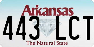 AR license plate 443LCT