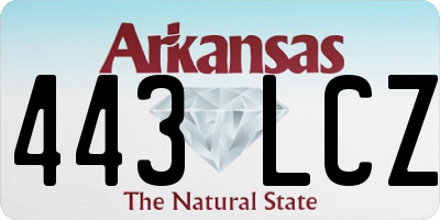 AR license plate 443LCZ
