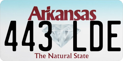 AR license plate 443LDE