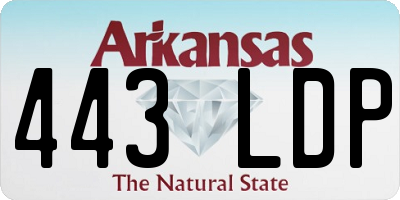 AR license plate 443LDP