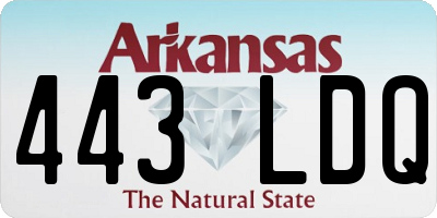 AR license plate 443LDQ