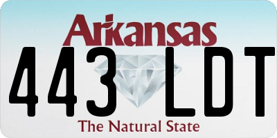 AR license plate 443LDT
