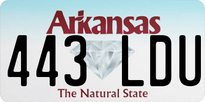 AR license plate 443LDU