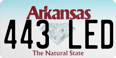 AR license plate 443LED