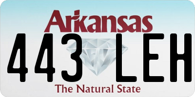 AR license plate 443LEH