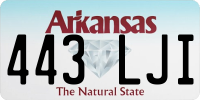 AR license plate 443LJI