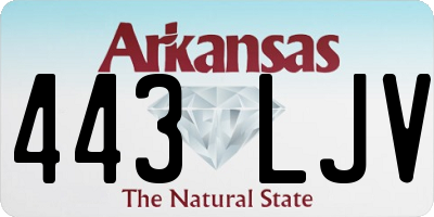AR license plate 443LJV