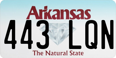 AR license plate 443LQN