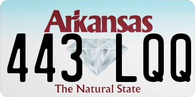 AR license plate 443LQQ